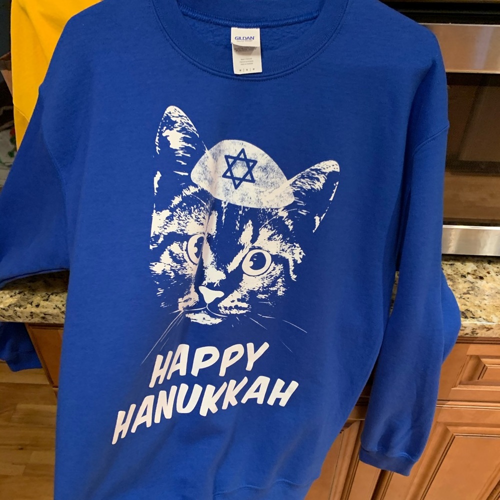 Happy Hanukkah soft crew neck